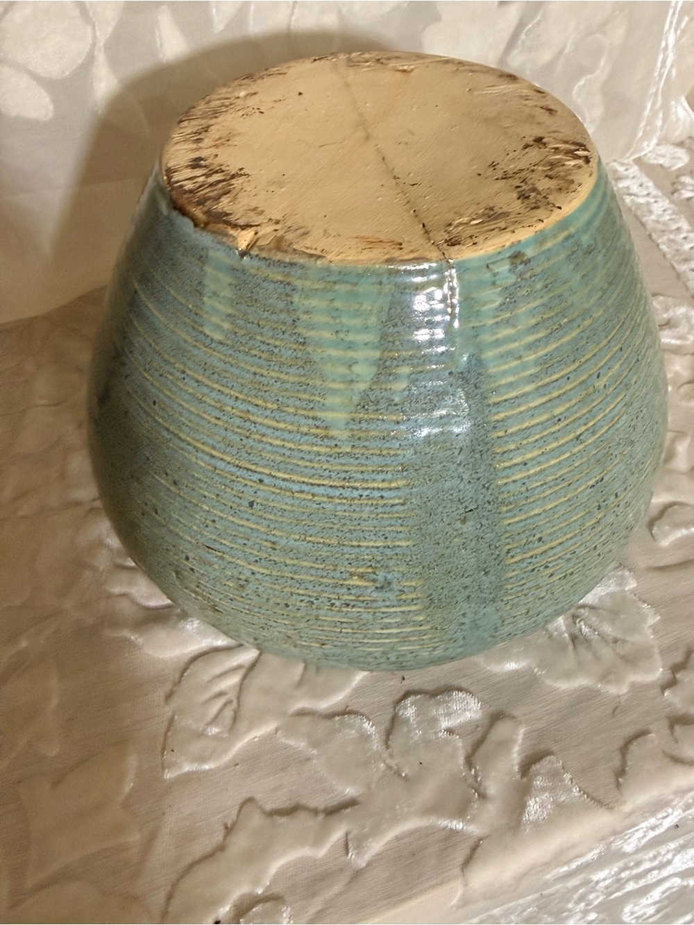 Ceramic Decorative Planter in Seafoam Green - Unbranded - Picture 3 of 7
